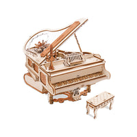 Robotime 223pcs 3D Wooden Puzzle Magic Piano Mechanical Music Box Toy Gift Desk Gift For Men Women Hobby AMK81