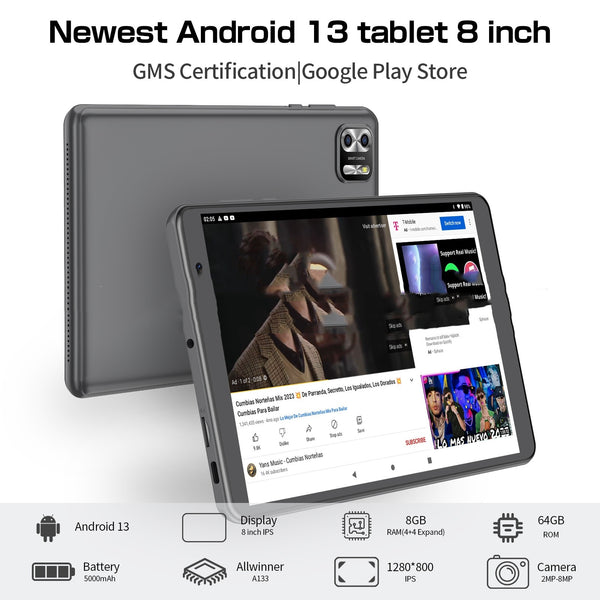 8-inch Eight-core Tablet PC Android 13 System 64g Large Capacity