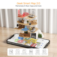 Geek Smart L7 Robot Vacuum Cleaner And Mop, LDS Navigation, Wi-Fi Connected APP, Selective Room Cleaning,MAX 2700 PA Suction, Ideal For Pets And Larger Home Banned From Selling On Amazon