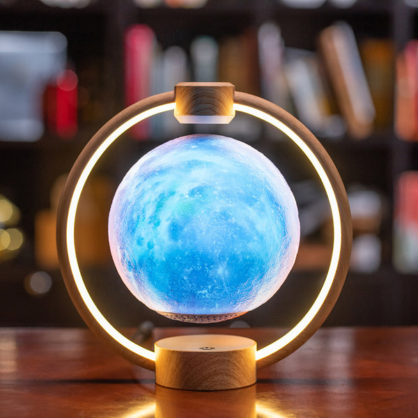 Maglev Moon Light Bluetooth Speaker 3D Stereo Diy Colorful Glare