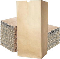 Paper Lawn Bags, Yard Waste Bags Paper Leaf Heavy Duty Brown Leaf Bags, Tear Resistant Yard Waste Bags, For Wet and Dry Leaves, Weeds and Other Trash, 30 Gallon, 25 Bags in Total (Package May Vary).