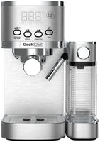 Geek Chef Espresso And Cappuccino Machine With Automatic Milk Frother,20Bar Espresso Maker For Home, For Cappuccino Or Latte,with ESE POD Filter, Stainless Steel, Gift For Coffee Lover Ban On Amazon