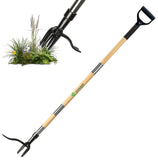 XTRAHAND Stand-Up Weed Puller Tool – Adjustable Handle (40"-60") – Stainless Steel Claw for Deep Root Removal – Easy Eject, Ergonomic Grip, Multi-Weed Size Weeder for Garden & Lawn