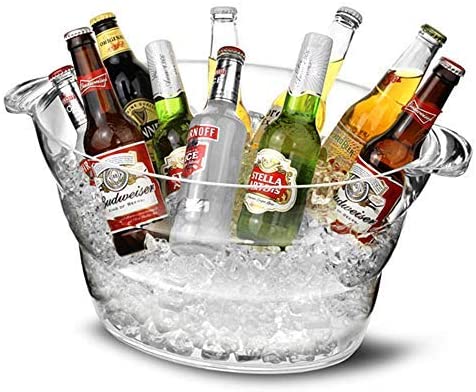 Clear Acrylic Party Wine Tub 12L, Ice Bucket - Champagne Bucket