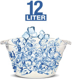 Clear Acrylic Party Wine Tub 12L, Ice Bucket - Champagne Bucket