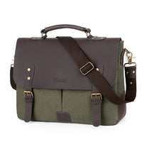 Retro Computer Briefcase Handbag Diagonal Casual Shoulder Bag With Lid