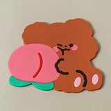 Silicone Cat Coaster: Slip-Proof Cup Pad for Hot Drinks, Kitchen Accessories